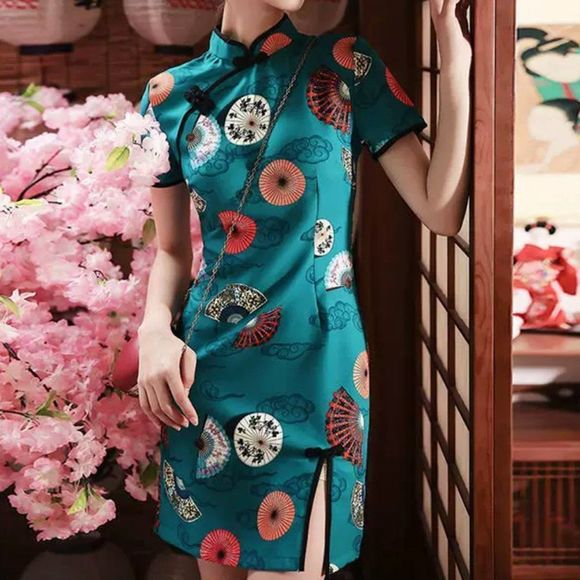Honeypop Qipao Cheongsam Mini Dress - Picture 1 of 6